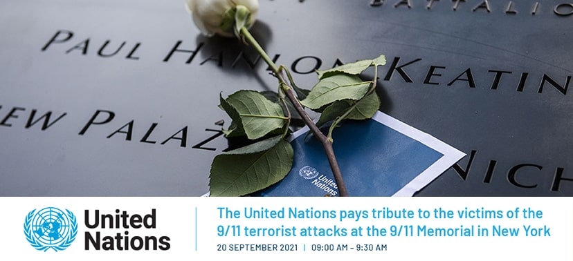 9-11 Memorial Ceremony 2021 Homepage Banner