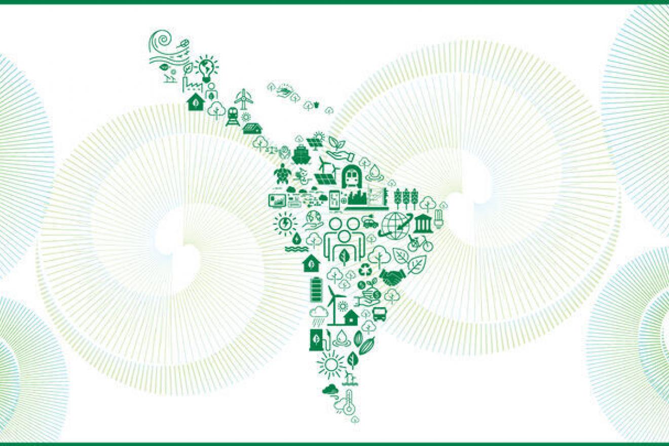 Parte de la portada del informe ‘Perspectivas económicas de América Latina (LEO) 2022: Hacia una transición verde y justa’.