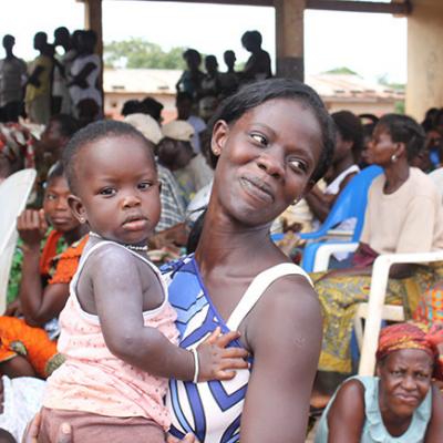 Patricia, 23, arrived at the fair in Ahua Village, Côte d’Ivoire, knowing very little about contraception. But she was intrigued. "I do not want to have more children now because I do not have the means to support them," she said. © UNFPA WCARO 